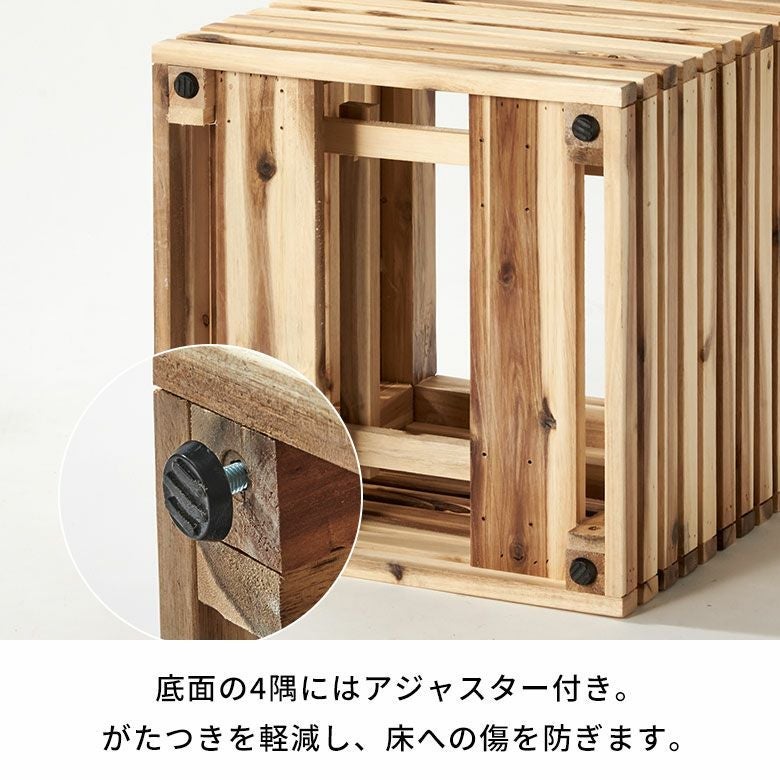 プランターカバープランターボックス木製ウッド天然木アカシアMサイズ7号用インナーポット付き底穴なし約W39.5cmD39.5cmH39cm正方形鉢カバー植木鉢カバーテラス玄関リビングTRUNKトランクおしゃれ北欧リゾート雑貨インテリアアジアン[51363]