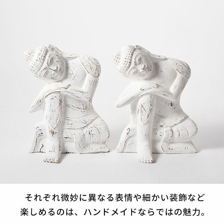 オブジェ仏陀ブッダ仏像置き物飾り置物装飾約W18cmD15cmH24cm木製天然木ウッドディスプレイインテリア木彫り彫刻インテリアオブジェ小物卓上オブジェ卓上アンティーク風エスニックデコレーションおしゃれ北欧リゾート雑貨アジアン[14099]