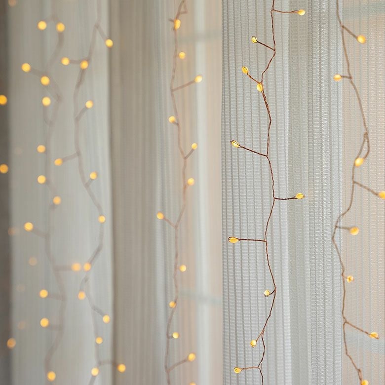 LEDライトクリスマス電飾LEDライン200cm2m6列タイマーリモコン付きイルミネーションライトUSBクリスマスデコレーション間接照明オブジェインテリアハロウィンパーティー誕生日おしゃれ北欧シンプルかわいいリゾート雑貨ギフトアジアン[94745]