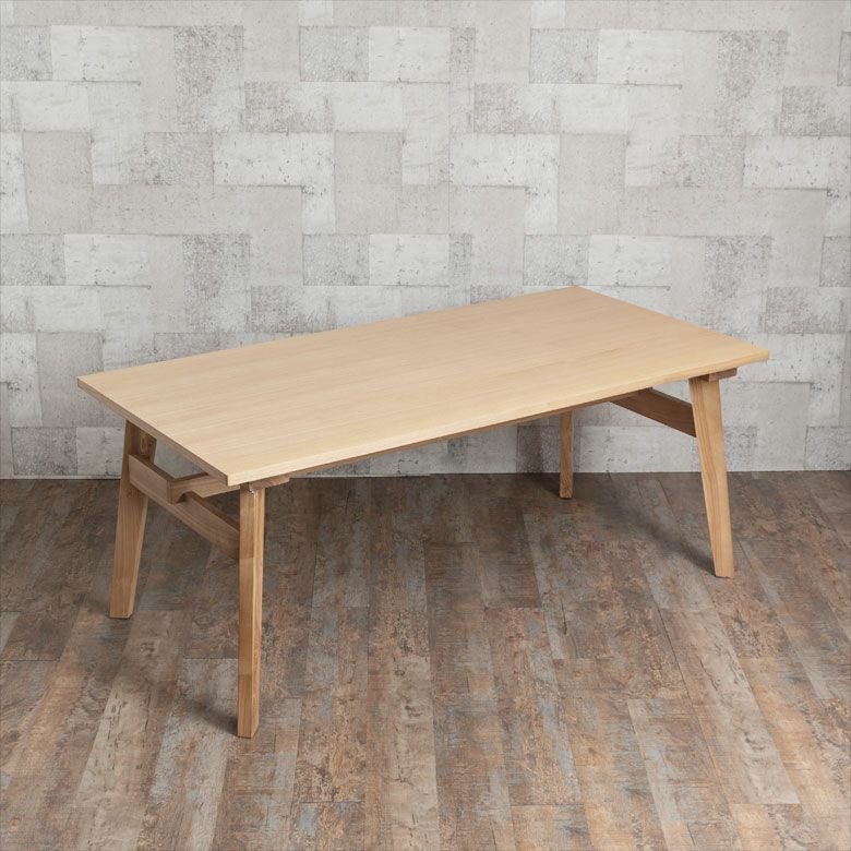 ダイニングテーブル木製長方形４人掛け幅160×奥行80cm[91377]【高さ65cmシンプルナチュラルウッド天然木北欧おしゃれ】