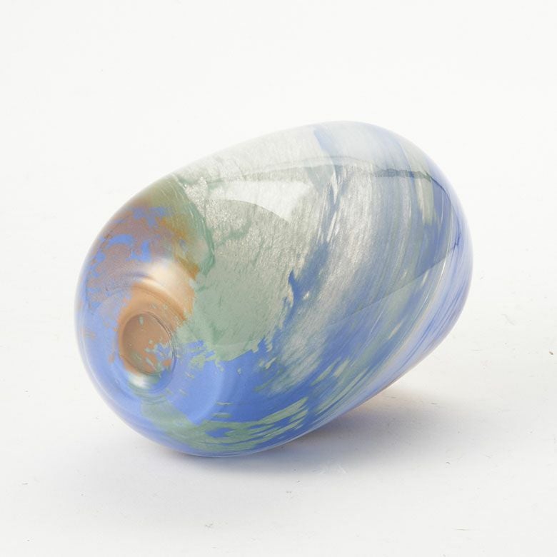 フラワーベース花瓶花びん水入れ可マーブルショート約W11cmD11cmH16cmガラス花器一輪挿し花入れ生花花入置き物オブジェフェイクグリーンフラワーアレンジメントフラワーベースおしゃれ北欧リゾートカラフルインテリア雑貨アジアン[94810]